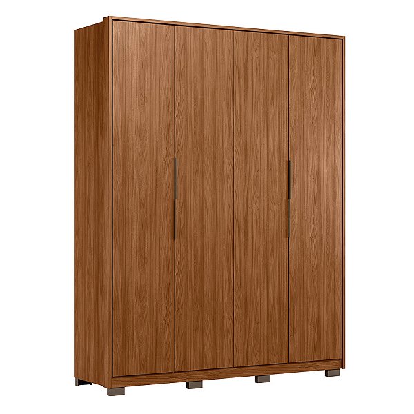 Guarda Roupa 4 Portas Attore Nogueira Touch Demartêz