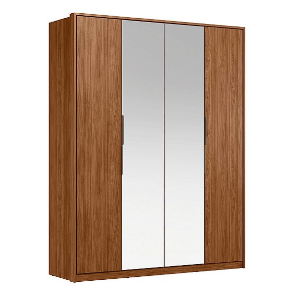 Guarda Roupa 4 Portas Attore Nogueira Touch Demartêz