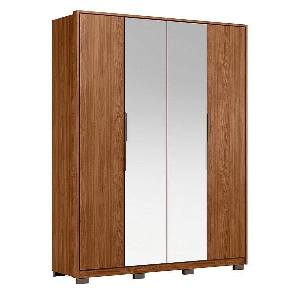 Guarda Roupa 4 Portas Attore Nogueira Touch Demartêz