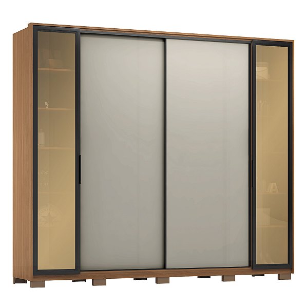 Guarda Roupa 4 Portas Laredo Amendola / Nude Prime Demartêz