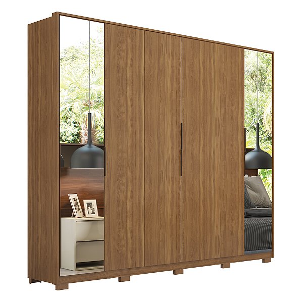 Guarda Roupa 6 Portas Atrice Amendola Touch Demartêz