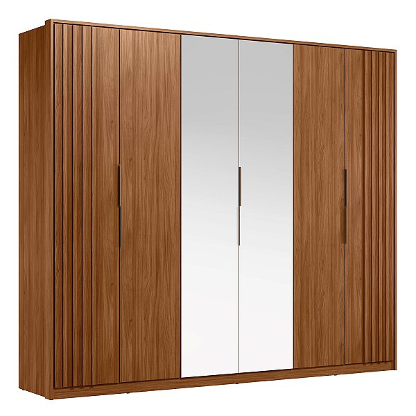Guarda Roupa 6 Portas Atrice Nogueira Ripado Demartêz