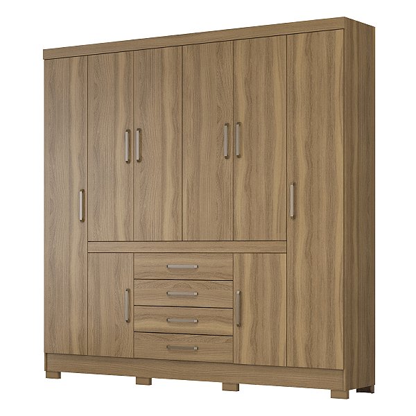 Guarda Roupa 8 Portas New Realce Amendola Touch Demóbile