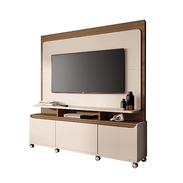 Home Theater Quantum Off White / Castanho - HB