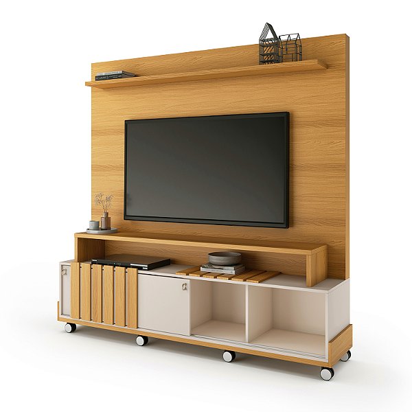 Home Theater Rack Bold Cinamomo / Off White - HB