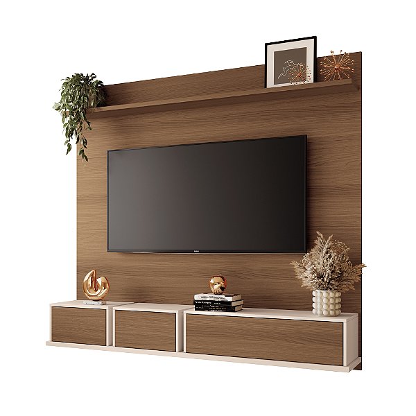 Home Theater Suspenso Max Castanho / Off White - HB