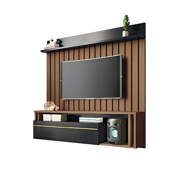 Home Theater Suspenso Self Castanho / Preto - HB