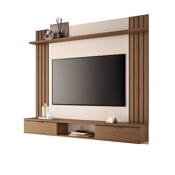 Home Theater Suspenso Solus Castanho / Off White - HB