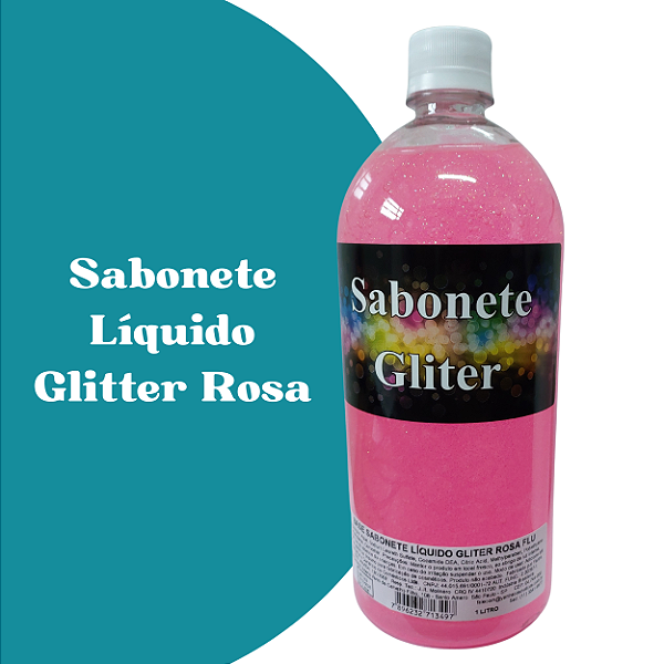Base Sabonete Liquido Gliter Rosa Flu 1l