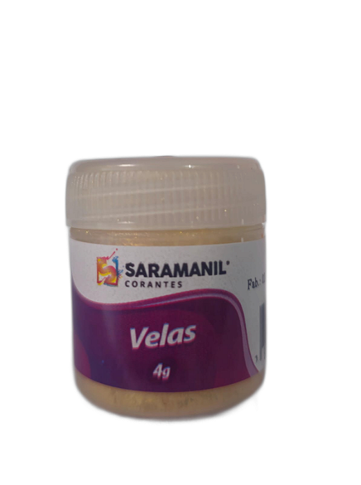Corante para Velas Pó Cintilante Dourado 4grs