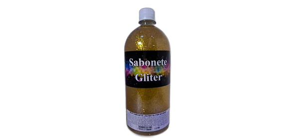 Base Sabonete Liquido Gliter Dourado  1l