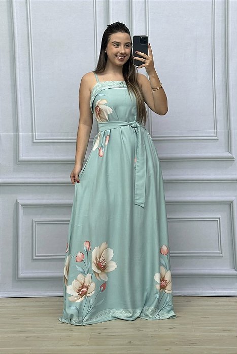 VESTIDO LONGO VISCOLINHO GISLAINE