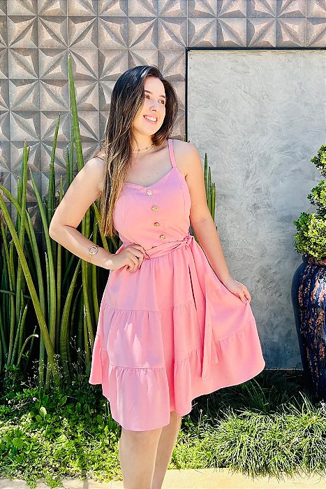 VESTIDO CURTO VISCOLINHO ANGELINA