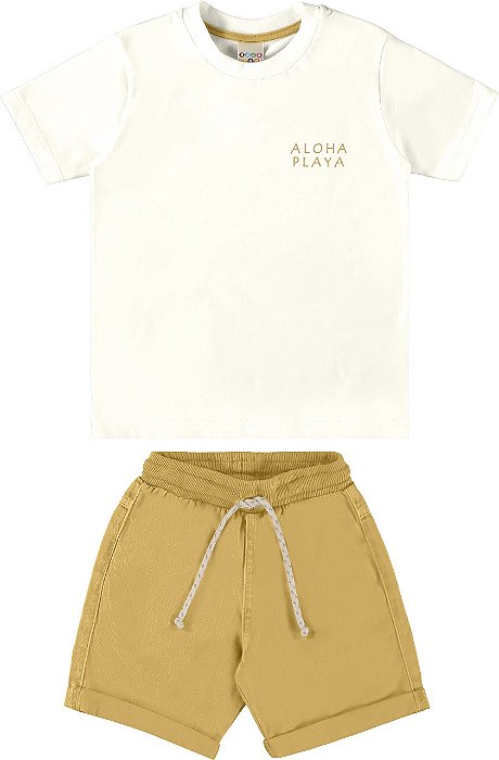 CONJUNTO ALOHA EM MEIA MALHA E SARJA