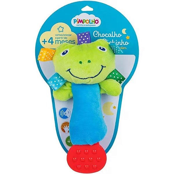 Chocalho Bichinho com Buzina e Mordedor