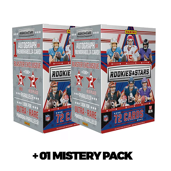 BREAK NFL [0025] - 2 BLASTER BOX ROOKIE STARS + 1 MISTERY PACK