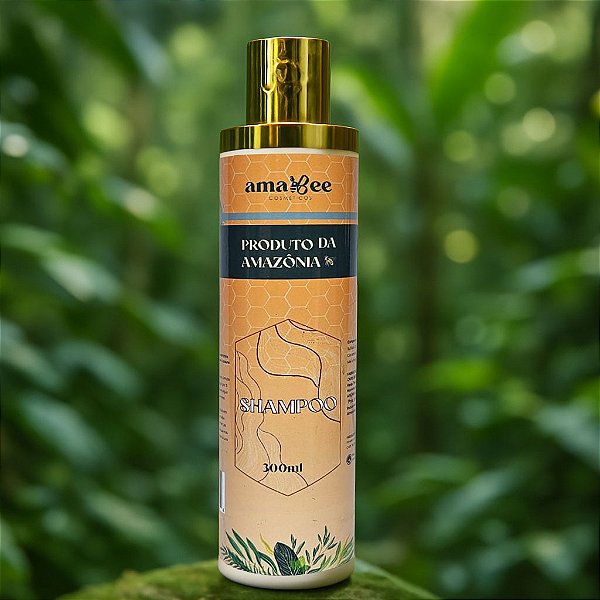 Shampoo amabee 300ml Fortalecedor com Mel de Abelha e Própolis - Hidrata e Equilibra