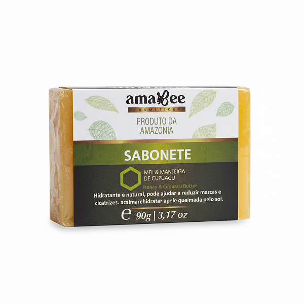 Sabonete em Barra Natural de Mel e Manteiga de Cupuaçu AmaBee 90g
