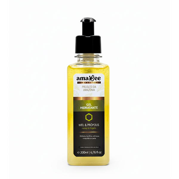 Gel Hidratante Facial Natural para Pele Oleosa Mel e Própolis AmaBee 250ml