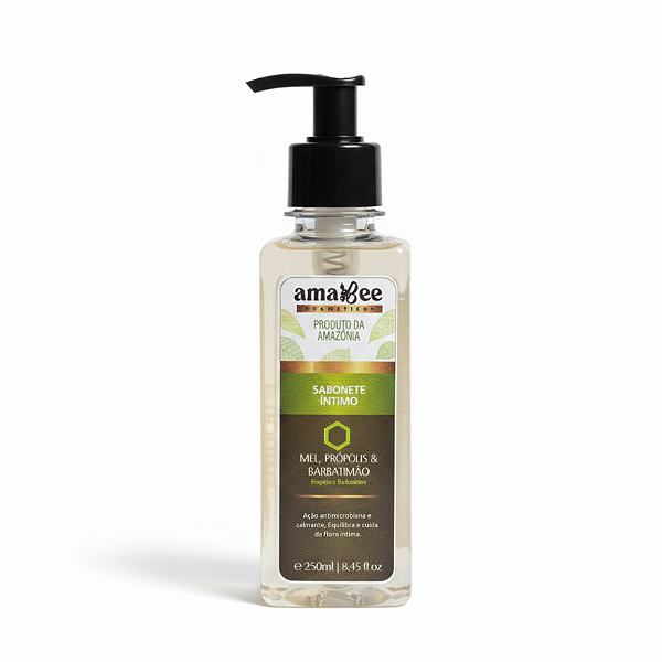 Sabonete Íntimo Natural de Barbatimão, Mel e Própolis AmaBee 250ml