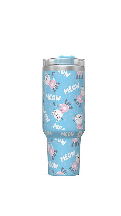 Caneca Térmica 1,2L - Gatinho Meow