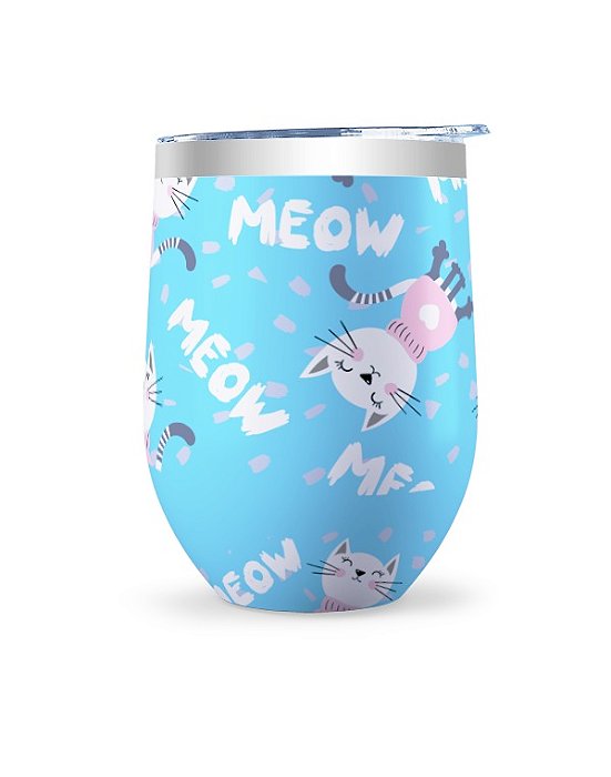 Copo Cuia Térmico 350ml - Gatinho Meow