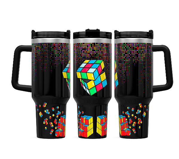 Caneca Térmica Menz 1,2L – Cubo Mágico