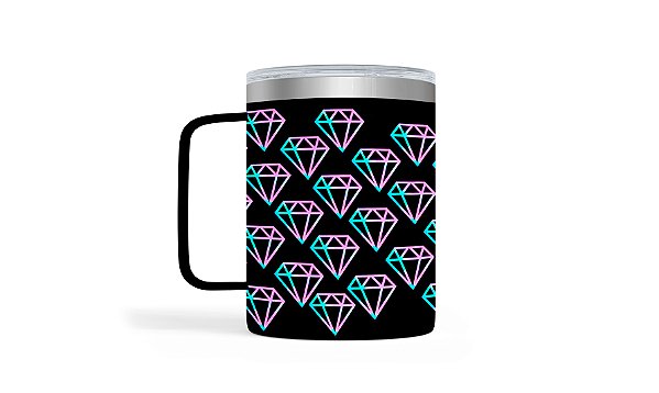 Caneca Térmica Flow 360ml – Diamond Black