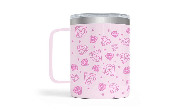 Caneca Térmica Flow 360ml – Diamond Rose