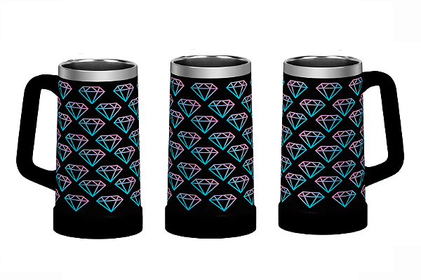 Caneca Térmica 710ml – Diamond Black