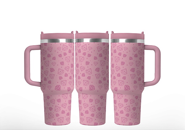 Caneca Térmica Menz 1,2L – Diamond Rose