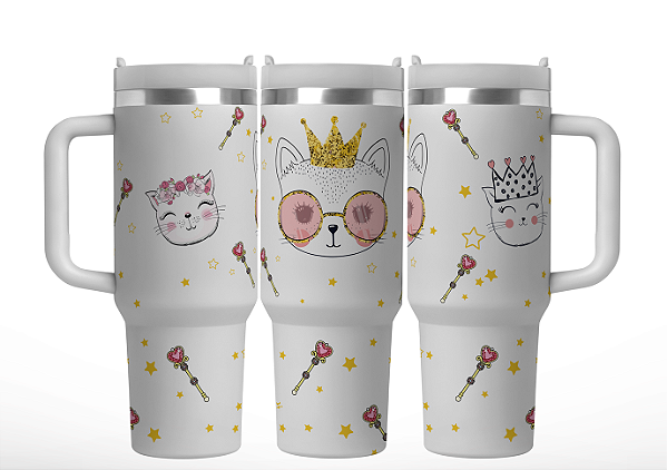 Caneca Térmica 1,2L – Cat Star