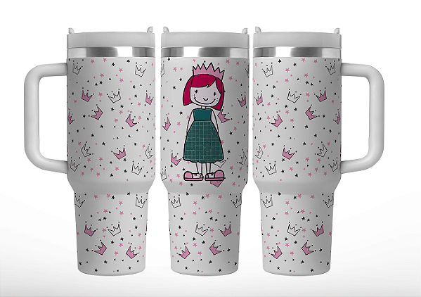 Caneca Térmica 1,2L – Princess Doll