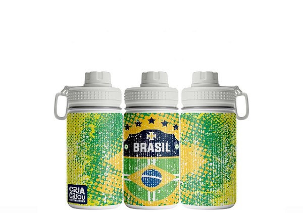 Garrafa Pocket 350ml – Brasil | Copa do Mundo 2026