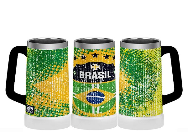 Caneca Térmica 710ml – Brasil | Copa do Mundo 2026