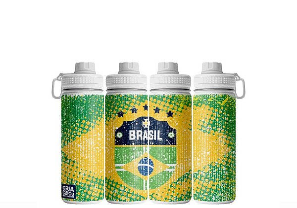 Garrafa Térmica Soft 800ml – Brasil | Copa do Mundo 2026