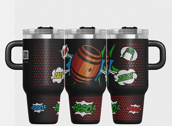 Caneca Térmica Mini Menz 500ml – Barril | Chaves