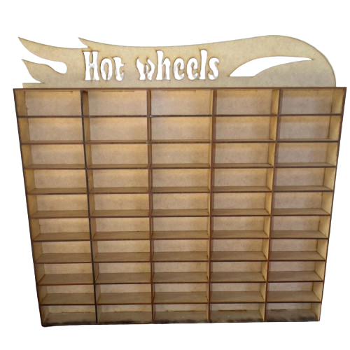Expositor carrinho  Hot Wheels ( Espaço para 50 carrinhos)