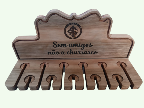 PORTA ESPETO EM MADEIRA