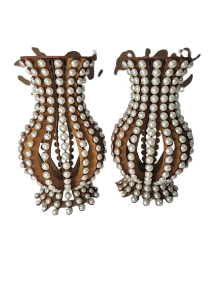 Vasos decoração de pérolas