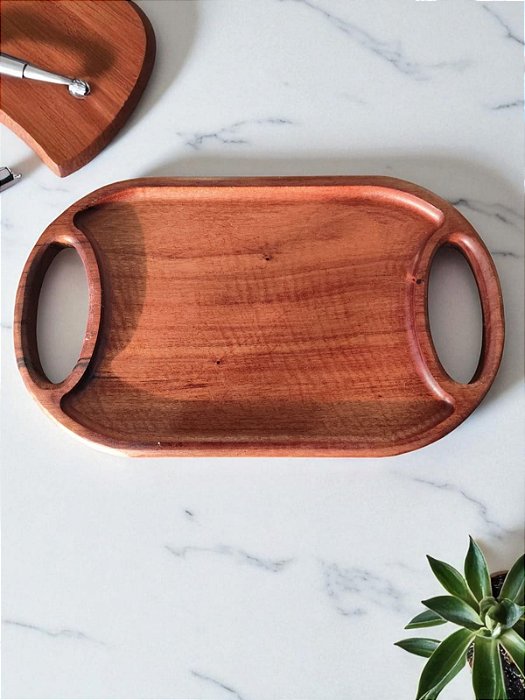 Tábua/Gamela de Madeira com Alças – Qualidade e Charme Artesanal