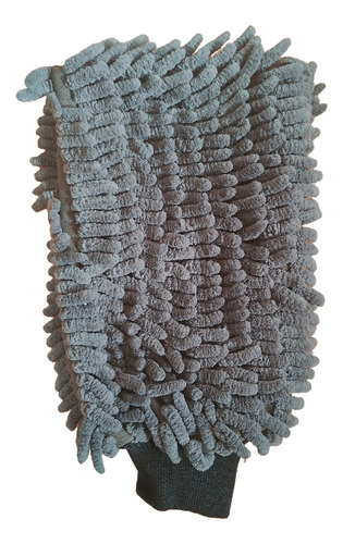Luva De Microfibra Cinza Chenilie
