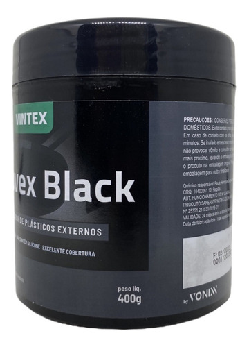 Revitalizador De Plasticos Rejuvex Black 400g Vonixx
