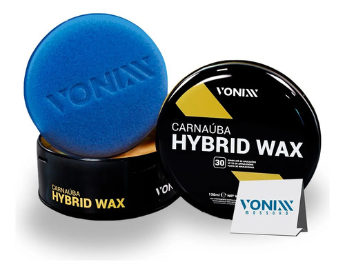 Cera  Vonixx Hybrid Wax 120ml Carnaúba Automotiva Polimento
