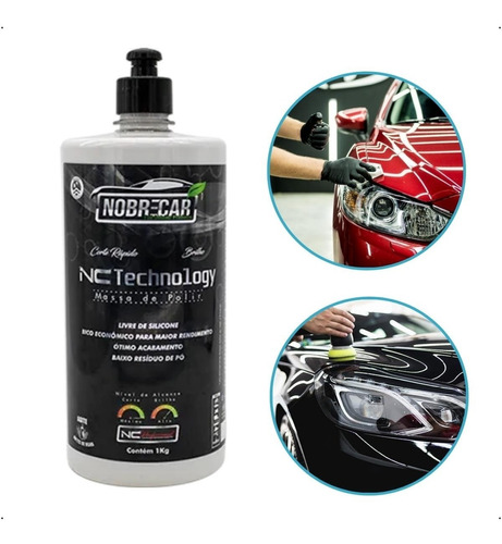 Massa Para Polimento Automotivo 1kg Nobrecar Nc Technology