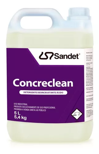 Concreclean Limpeza De Resíduos Cimento Auto 5l Concentrado
