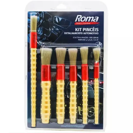 Kit Pincéis Detalhamento Automotivo