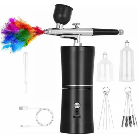Kit Aerógrafo Recarregável Portátil
