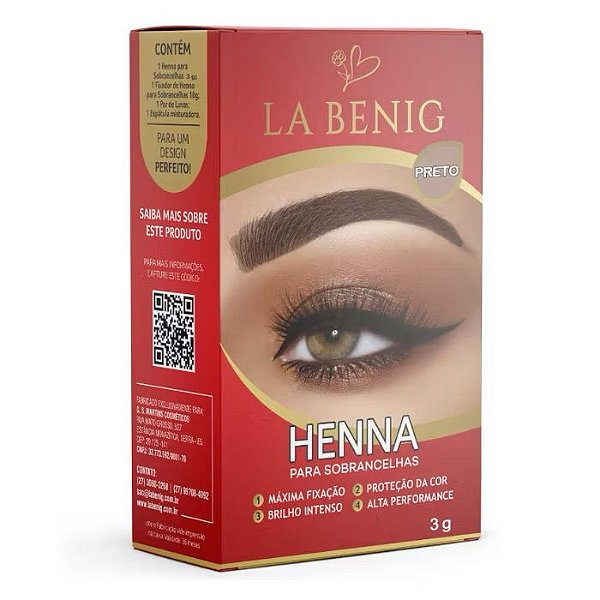 Henna para Sobrancelhas 3g - La Benig