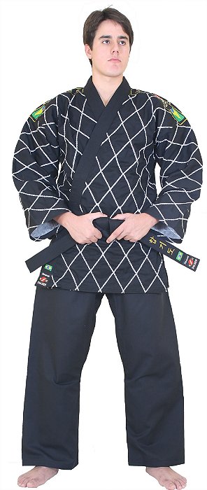 Dobok / Kimono para Hapkido Mestre (Cor Preta)